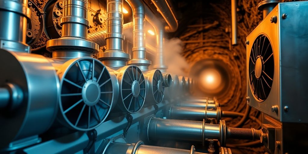 Cooling systems in a mining operation
